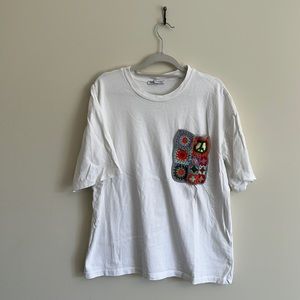 White t-shirt Zara small size